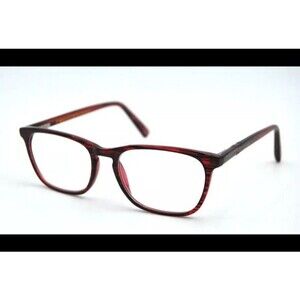 5TH & Madison " ELANA WIN " Transparent Red Striped Reading Glasses Frames Only